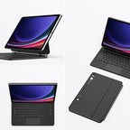 Dux Ducis klaviatūros dėklas Galaxy Tab S9+/S8+/S7+ – juodas -- Samsung Galaxy Tab S9+