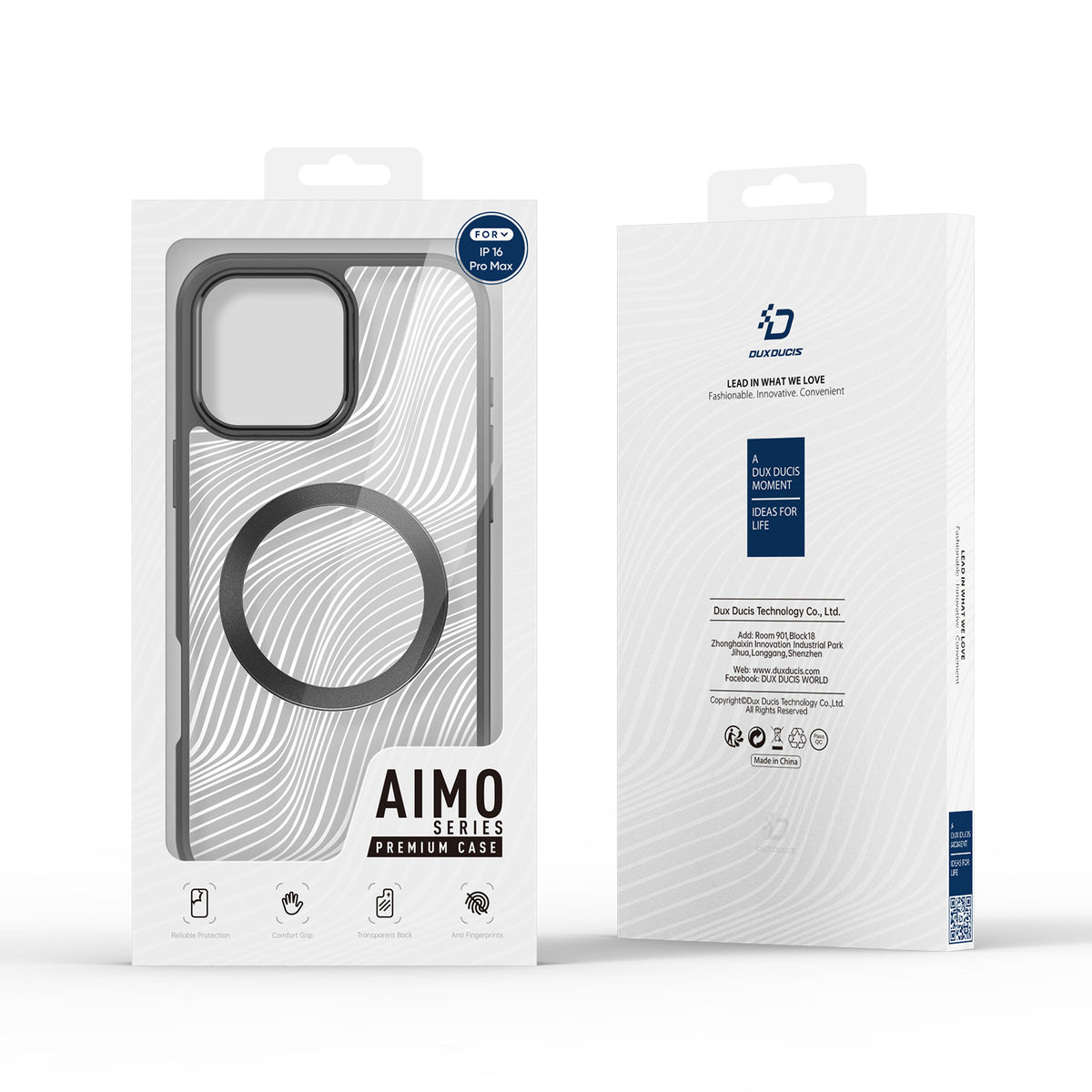 MagSafe dėklas Dux Ducis Aimo iPhone 16 Pro Max – juodas