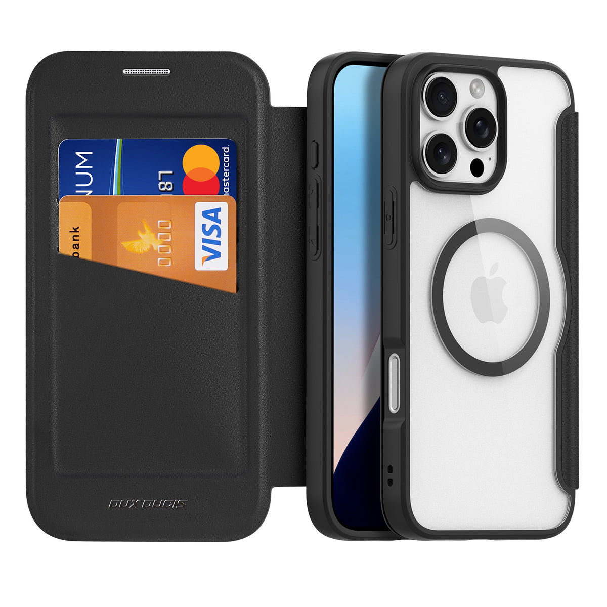 Dux Ducis Skin X Pro MagSafe dėklas iPhone 16 Pro – juodas