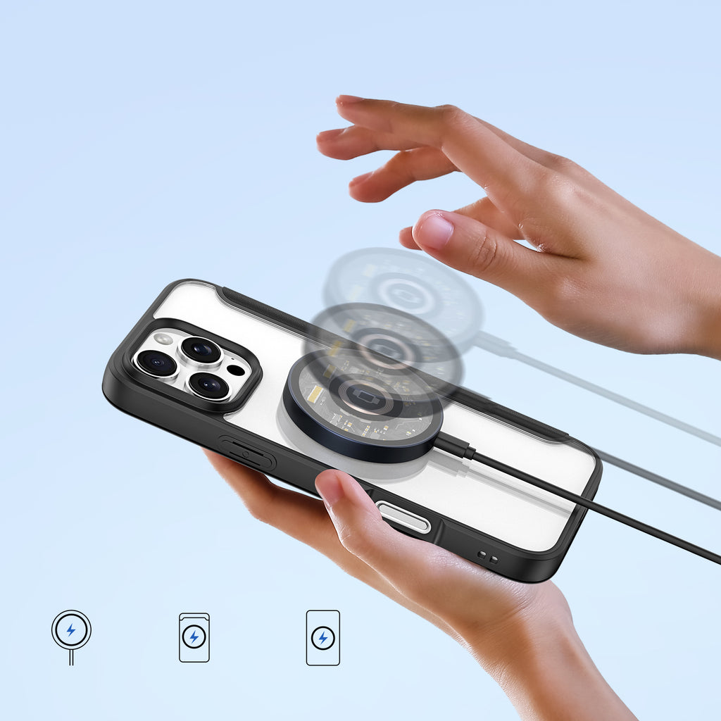 Dux Ducis Skin X Pro MagSafe dėklas iPhone 16 Pro – juodas