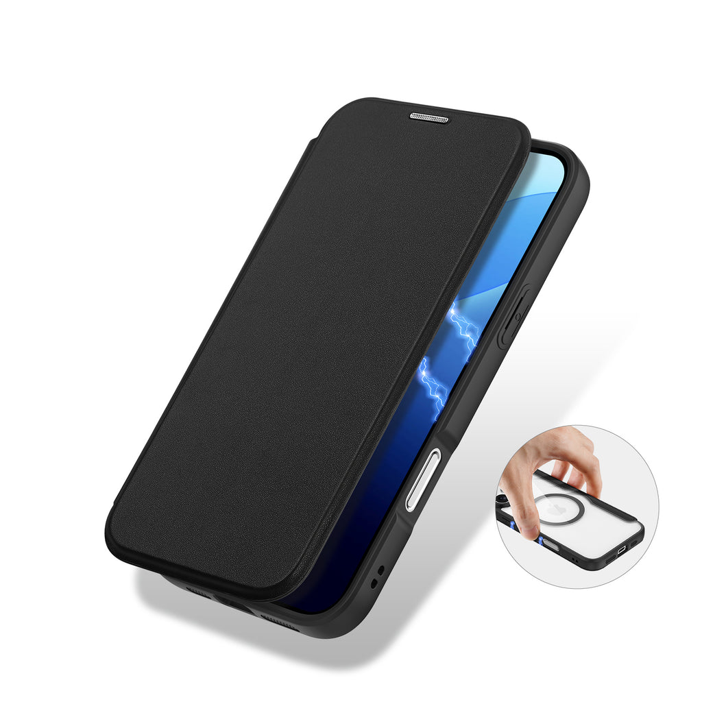 Dux Ducis Skin X Pro MagSafe dėklas iPhone 16 Pro – juodas