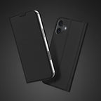 Dux Ducis Skin Pro dėklas iPhone 16 Plus – juodas, atverčiamas