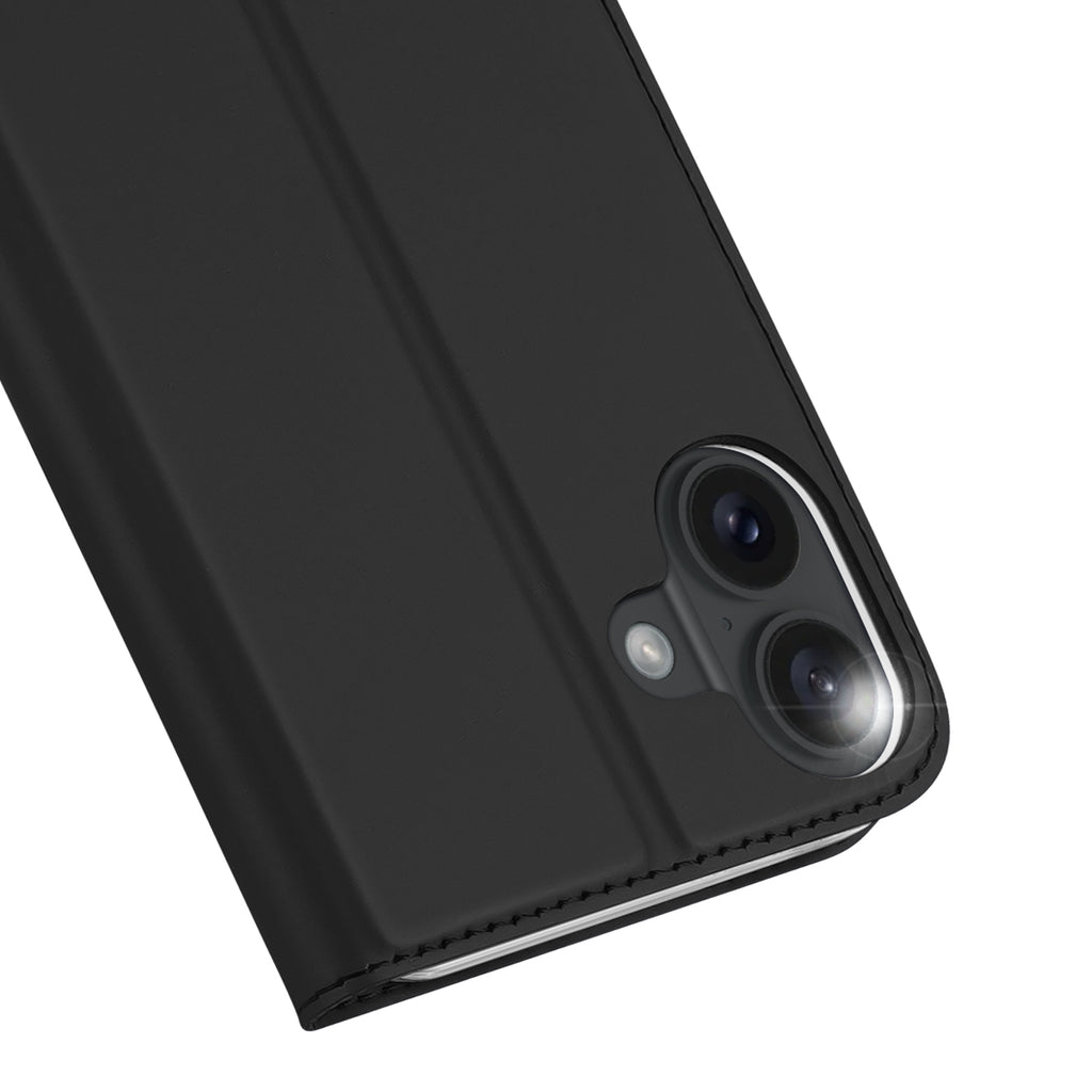 Dux Ducis Skin Pro dėklas iPhone 16 Plus – juodas, atverčiamas
