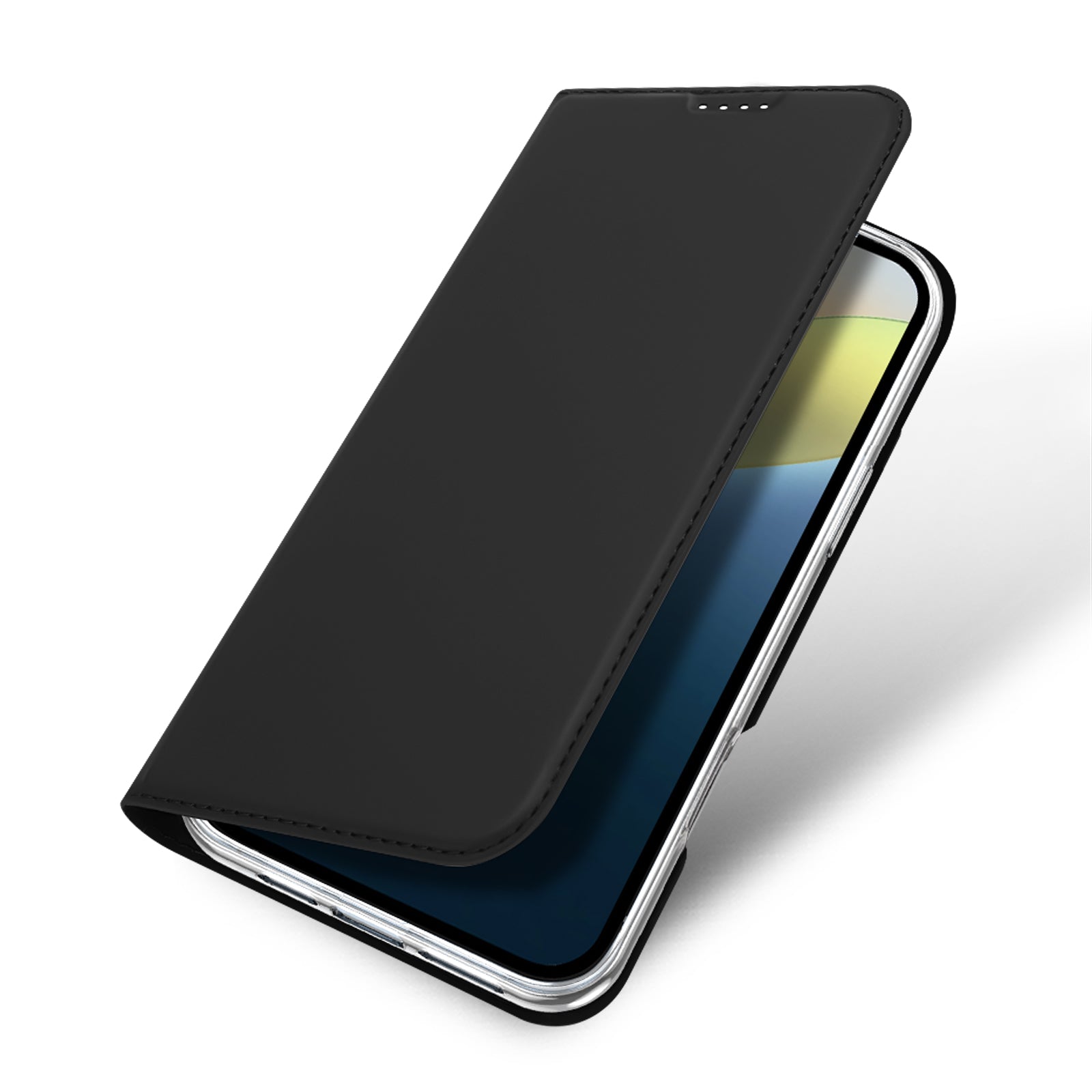 Dux Ducis Skin Pro dėklas iPhone 16 Plus – juodas, atverčiamas