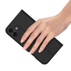 Dux Ducis Skin Pro dėklas iPhone 16 Plus – juodas, atverčiamas