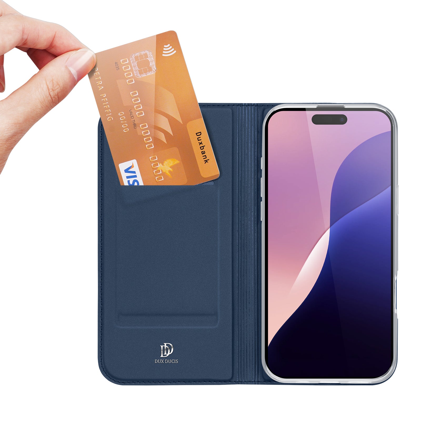 Dux Ducis Skin Pro dėklas iPhone 16 Pro Max – mėlynas