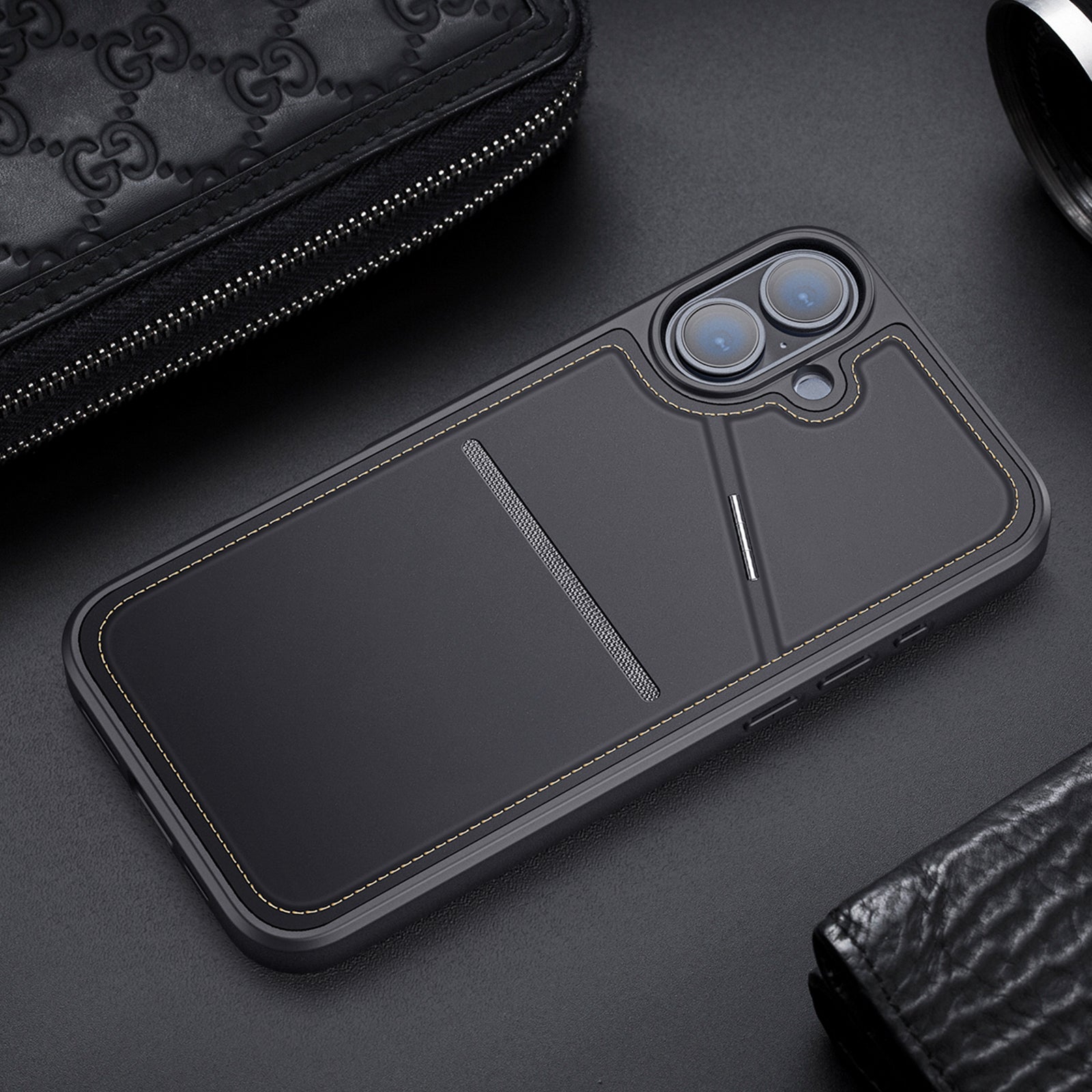 Dux Ducis Rafi II MagSafe dėklas iPhone 16 – juodas