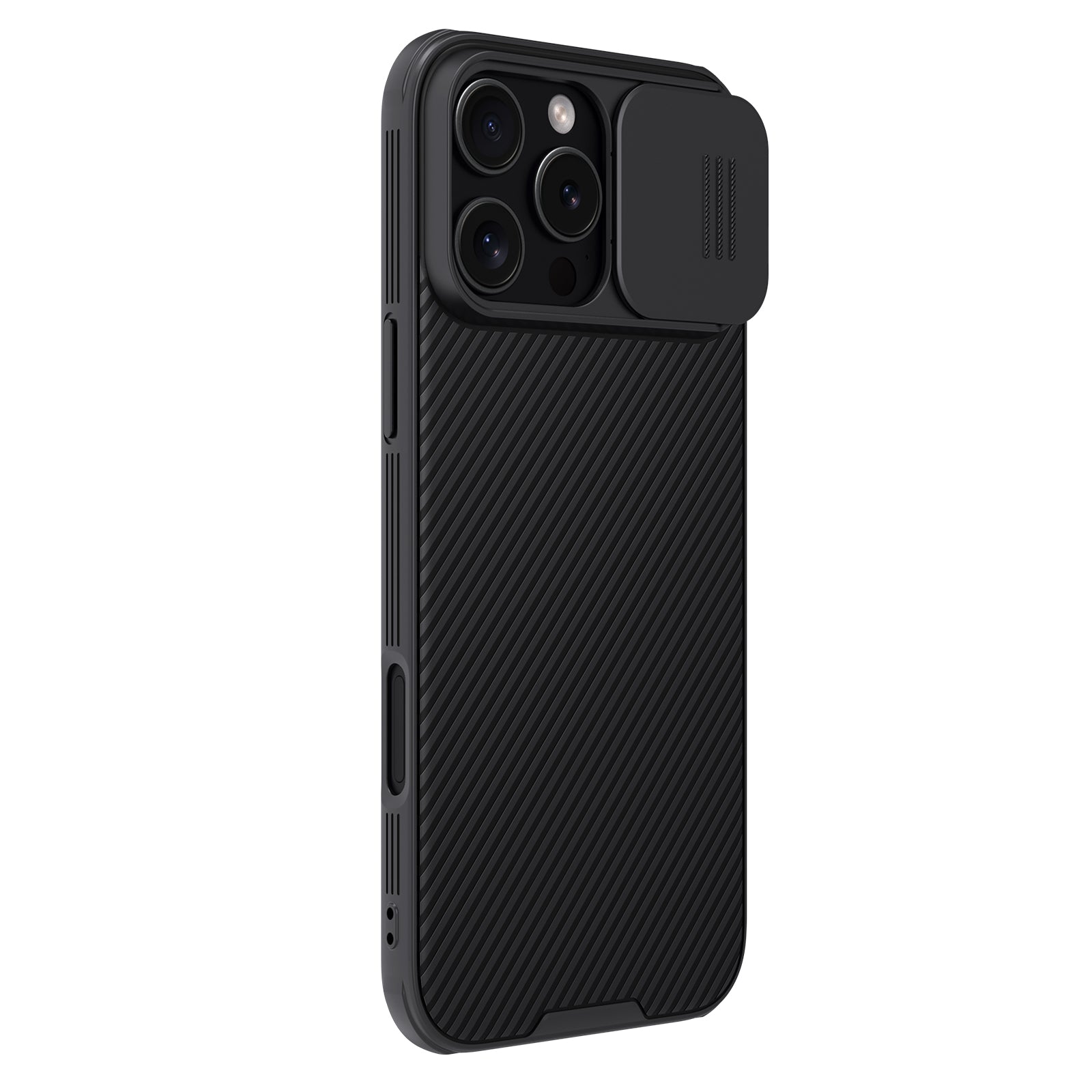 Nillkin CamShield Pro MagSafe dėklas iPhone 16 Pro – juodas