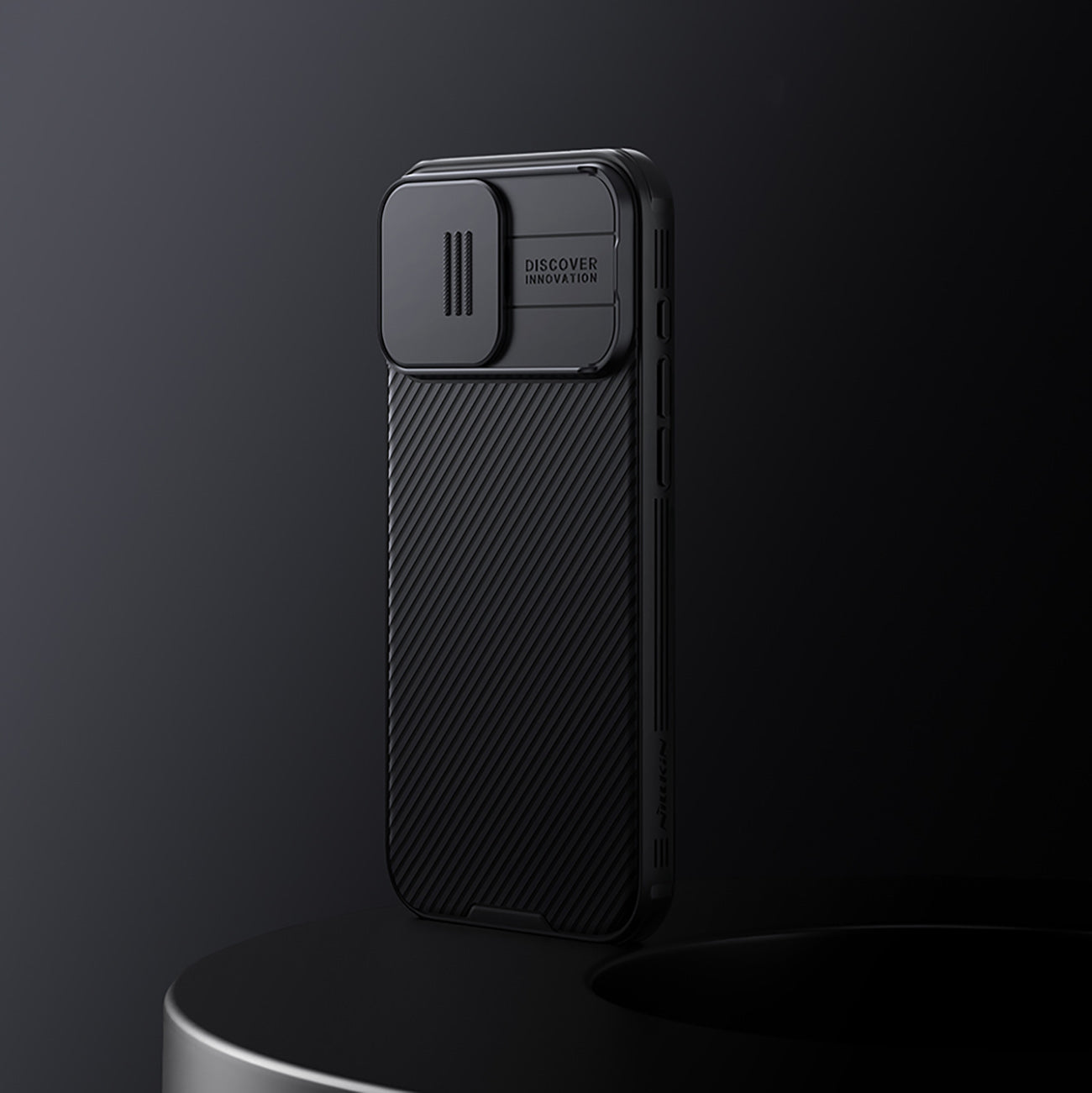 Nillkin CamShield Pro MagSafe dėklas iPhone 16 Pro – juodas