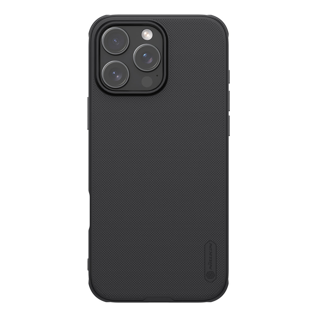 Nillkin Super Frosted Shield Pro dėklas iPhone 16 Pro – juodas