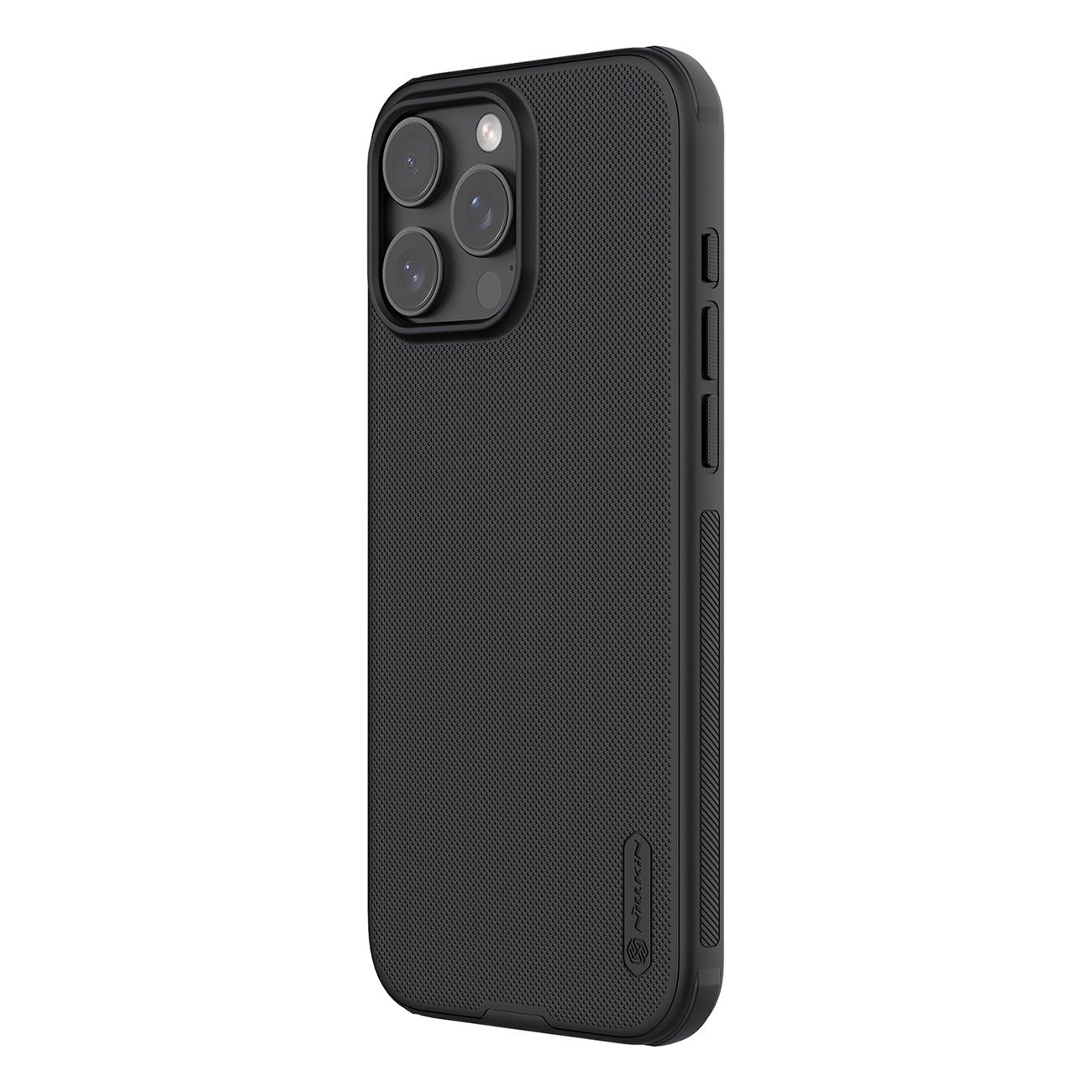 Nillkin Super Frosted Shield Pro dėklas iPhone 16 Pro – juodas