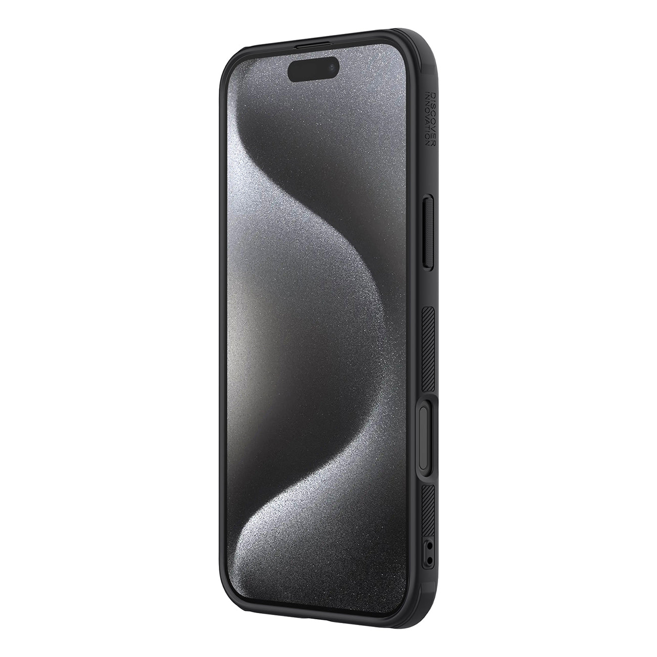 Nillkin Super Frosted Shield Pro dėklas iPhone 16 Pro – juodas