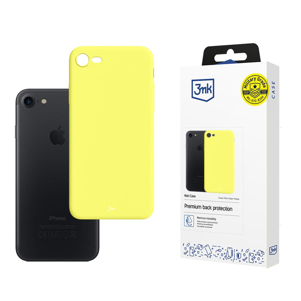 3mk Matt Case skirtas iPhone 7 / 8 / SE 2020 / SE 2022 - geltonas -- iPhone 7 / iPhone 8 / iPhone SE 2020 / iPhone SE 2022