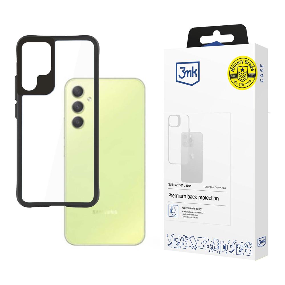 3mk Satin Armor Case+, skirtas Samsung Galaxy A34 5G - skaidrus