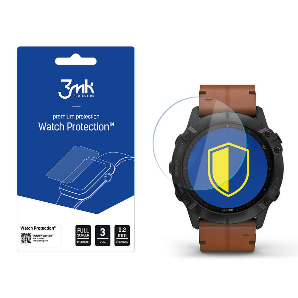 3mk Watch Protection™ v. FlexibleGlass hibridinis stiklas Garmin Fenix 6X -- Garmin Fenix 6X