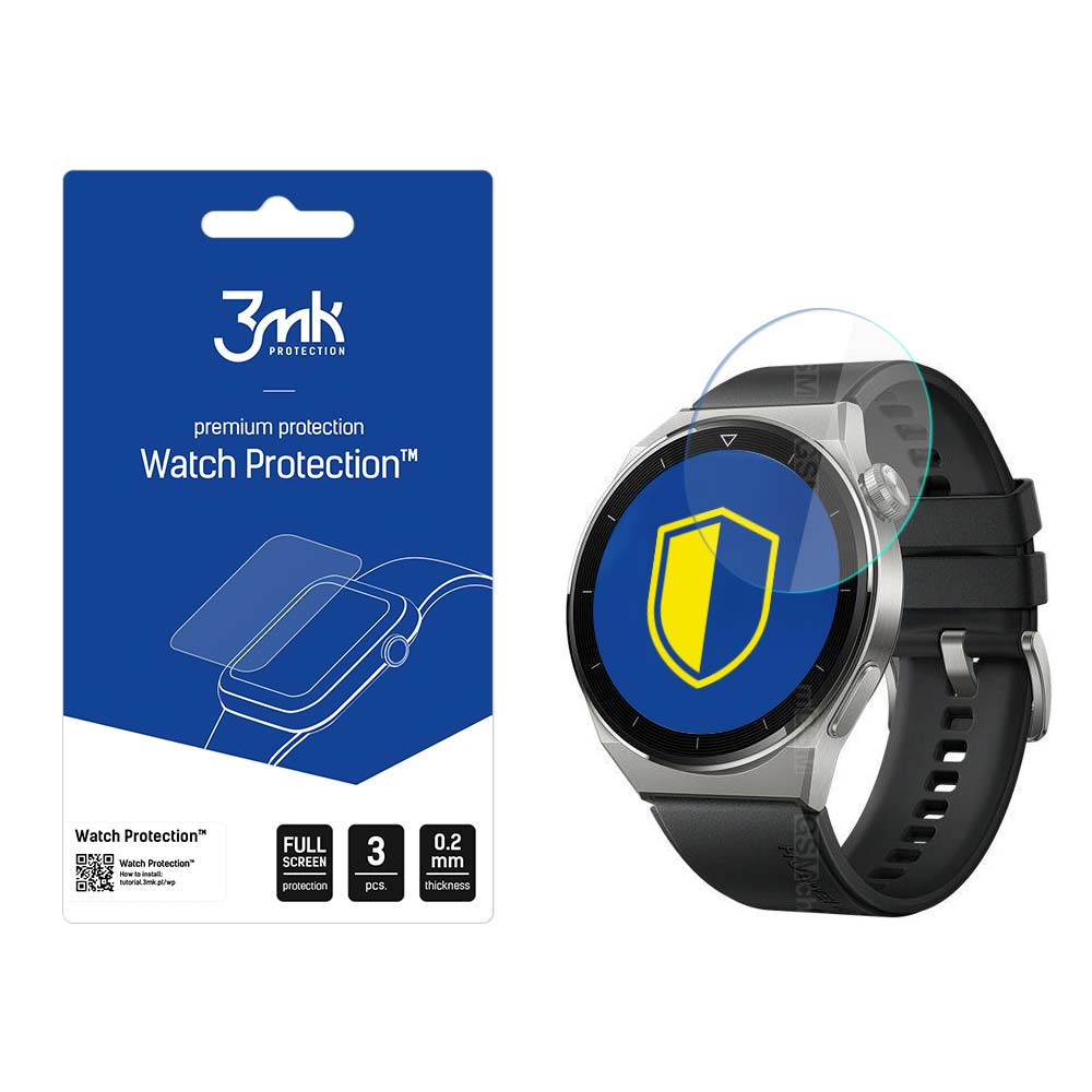 3mk Watch Protection™ v. FlexibleGlass hibridinis stiklas Huawei Watch GT 3 Pro 46 mm -- Huawei Watch GT 3 Pro 46mm