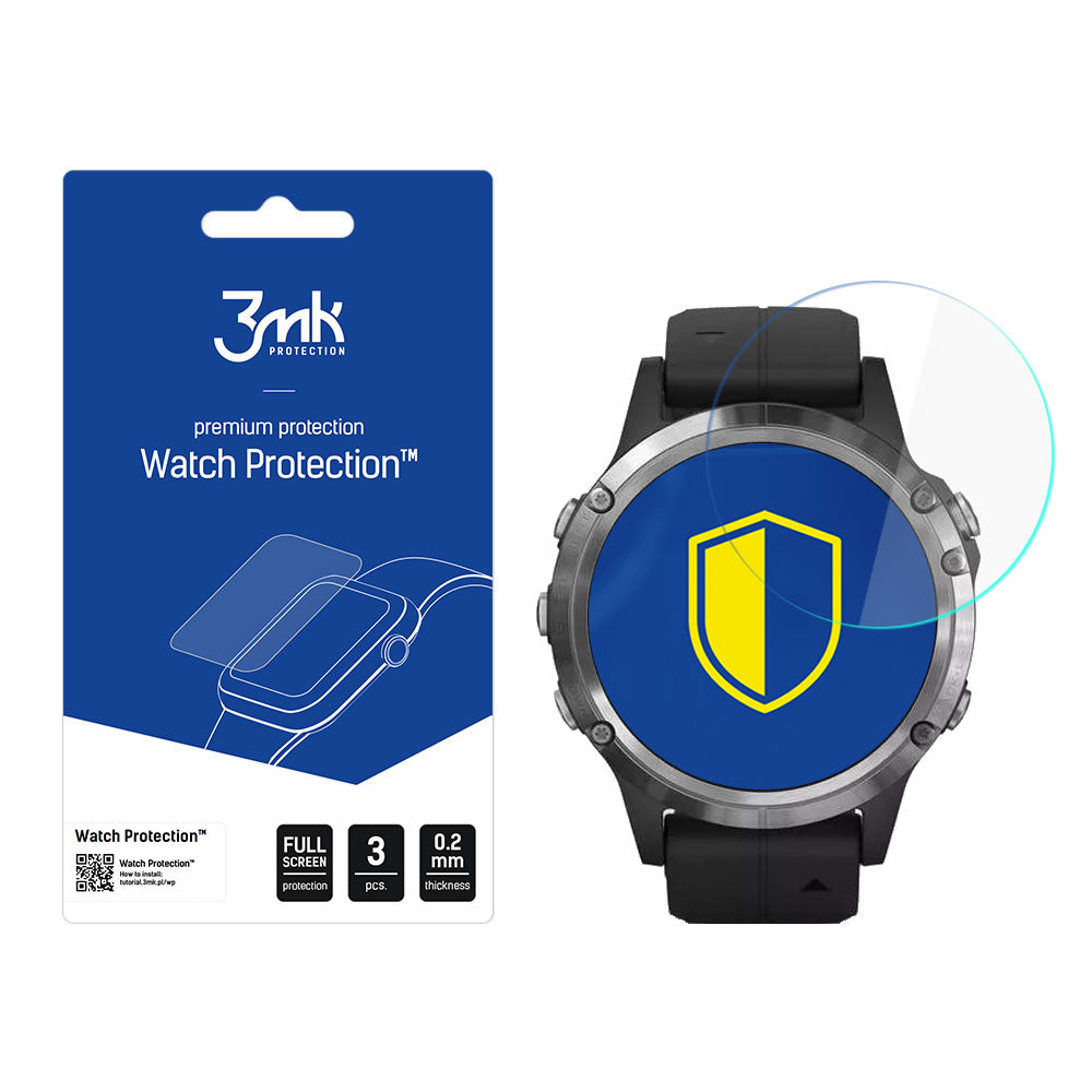 Hybrid Glass 3mk Watch Protection FlexibleGlass, skirtas Garmin Fenix 5 Plus