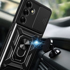 Tech-Protect CamShield Pro dėklas Samsung Galaxy M35 5G – juodas -- Samsung Galaxy M35 5G