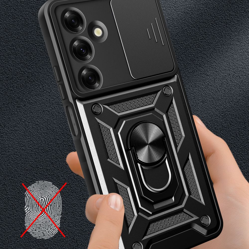 Tech-Protect CamShield Pro dėklas Samsung Galaxy M35 5G – juodas -- Samsung Galaxy M35 5G