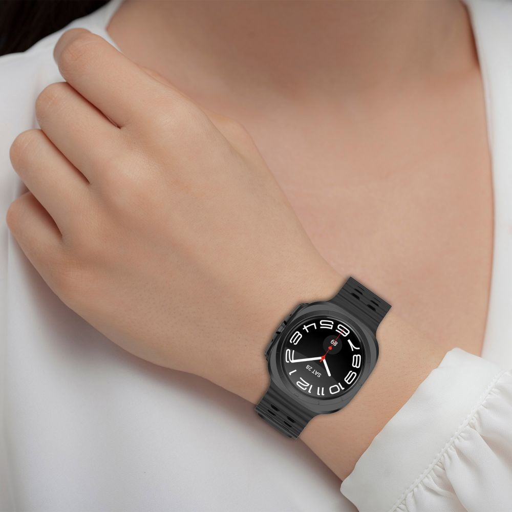 Tech-Protect IconBand Pro dirželis, skirtas Samsung Galaxy Watch Ultra (47 mm) – juodas -- Samsung Galaxy Watch Ultra