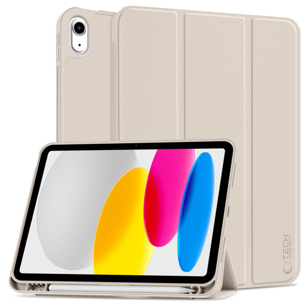 Tech-Protect SC rašiklio dėklas, skirtas iPad 10.9" 2022 - smėlio spalvos