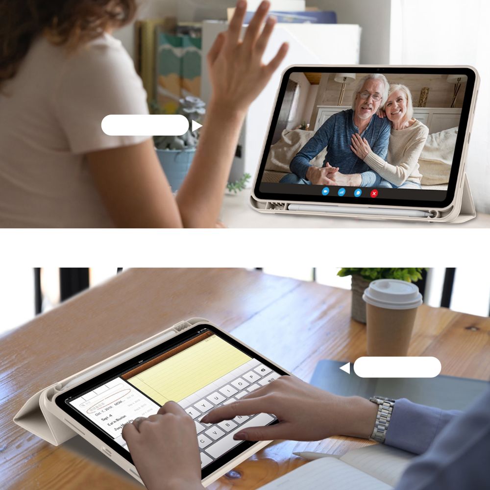 Tech-Protect SC rašiklio dėklas, skirtas iPad 10.9" 2022 - smėlio spalvos