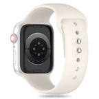 Tech-Protect silikoninis dirželis, skirtas Apple Watch 4/5/6/7/8/9/SE (38/40/41 mm) – smėlio spalvos -- Apple Watch 4