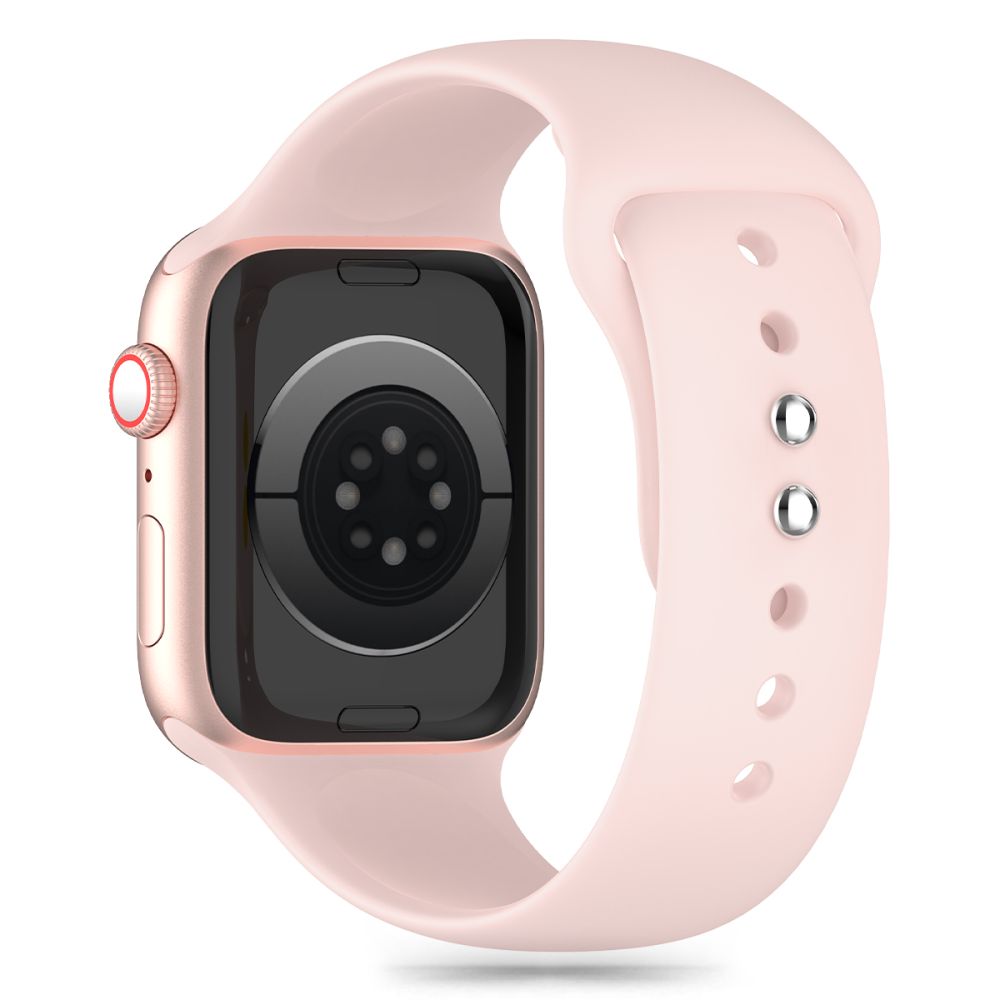 Tech-Protect silikoninis dirželis, skirtas Apple Watch 4/5/6/7/8/9/SE (38/40/41 mm) – rožinė -- Apple Watch 4