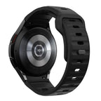 Tech-Protect silikoninis dirželis, skirtas Samsung Galaxy Watch 4 / 5 / 5 Pro / 6 / 7 / FE - juodas -- Samsung Galaxy Watch 4