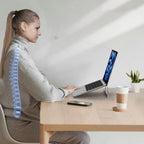 Tech-Protect ULS100 universalus stovas nešiojamiesiems kompiuteriams iki 16" – sidabrinis -- Laptop Stands