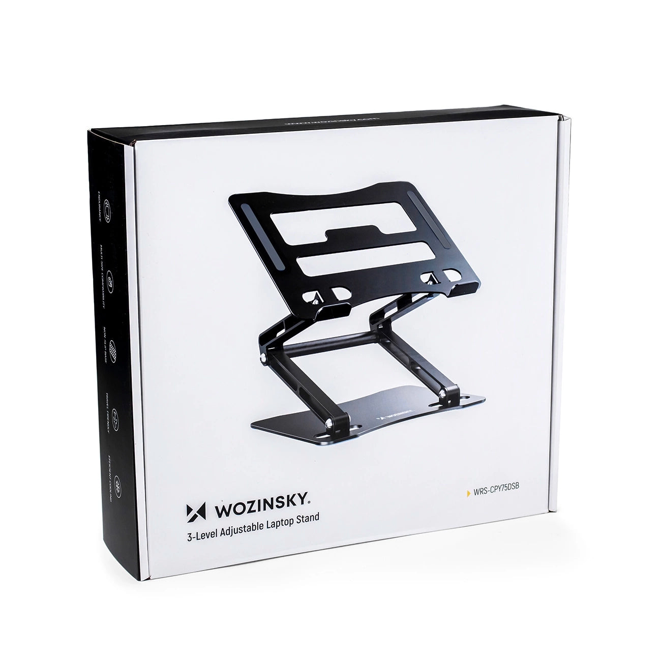 Wozinsky WRS-CPY75DSB aliuminio nešiojamojo kompiuterio ir planšetės stovas + nemokamas išmaniojo telefono stovas –...