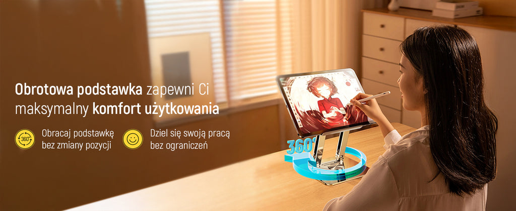Wozinsky WRS-CPY84SS aliuminio nešiojamojo kompiuterio ir planšetinio kompiuterio stovas + nemokamas išmanaus telefono...