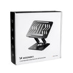 Wozinsky WRS-CPY84SB 360 aliuminio nešiojamojo kompiuterio ir planšetinio kompiuterio stovas + nemokamas išmanaus...
