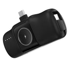 Wozinsky WF16-YCS 5000mAh 15W USB-C Mini Išorinė baterija su integruotu USB-C laidu ir Apple Watch įkrovikliu - juodas