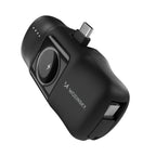 Wozinsky WF16-YCS 5000mAh 15W USB-C Mini Išorinė baterija su integruotu USB-C laidu ir Apple Watch įkrovikliu - juodas