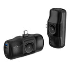 Wozinsky WF16-YCS 5000mAh 15W USB-C Mini Išorinė baterija su integruotu USB-C laidu ir Apple Watch įkrovikliu - juodas