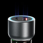 Dudao R4T 25W USB-A / USB-C automobilinis įkroviklis - pilkas -- Cell phone chargers