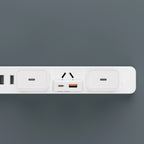 GaN Dudao A30EUT 30W USB-A / USB-C sieninis įkroviklis + USB-C - USB-C laidas - baltas