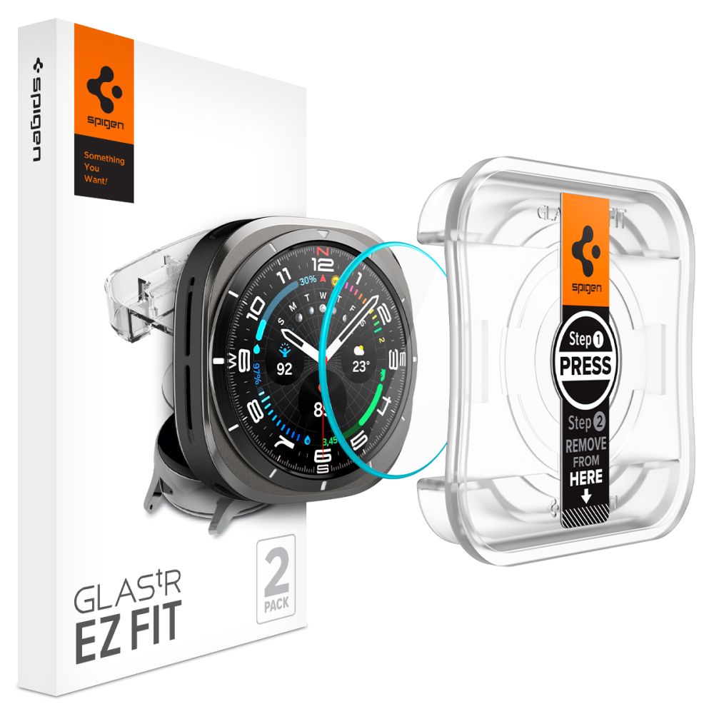 Spigen Glas.TR EZ Fit grūdintas stiklas Galaxy Watch Ultra 47 mm (2 vnt.)