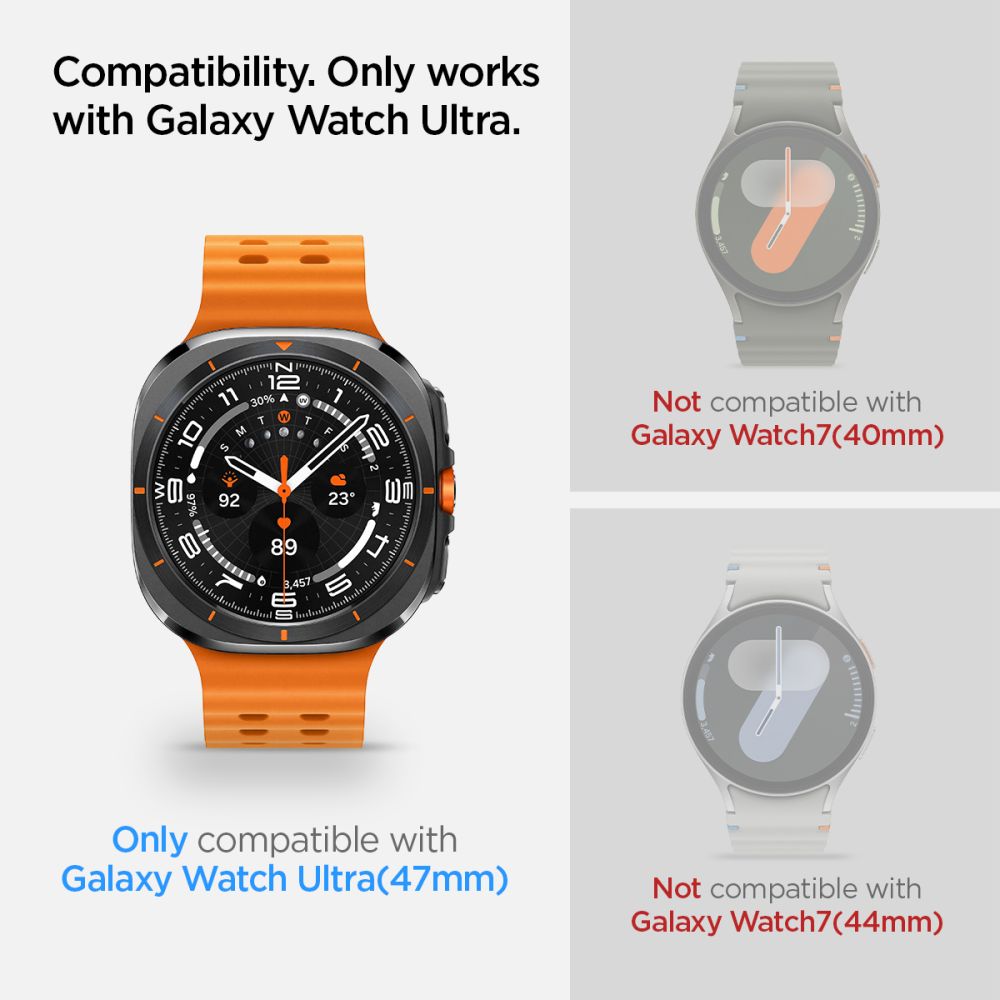 Spigen Glas.TR EZ Fit grūdintas stiklas Galaxy Watch Ultra 47 mm (2 vnt.)