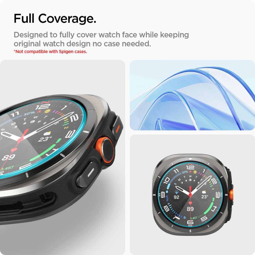 Spigen Glas.TR EZ Fit grūdintas stiklas Galaxy Watch Ultra 47 mm (2 vnt.)