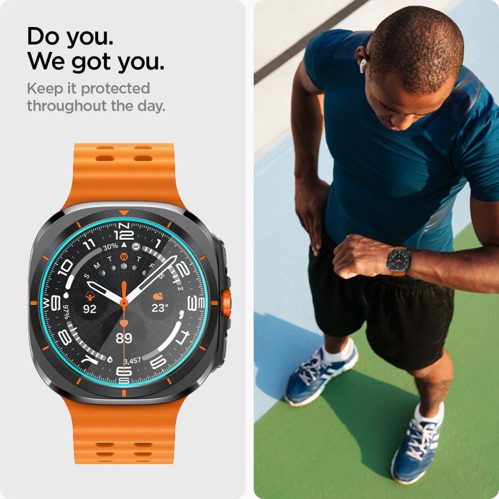 Spigen Glas.TR EZ Fit grūdintas stiklas Galaxy Watch Ultra 47 mm (2 vnt.)