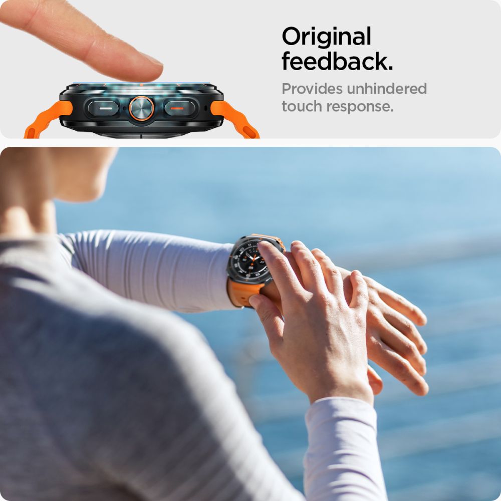 Spigen Glas.TR EZ Fit grūdintas stiklas Galaxy Watch Ultra 47 mm (2 vnt.)