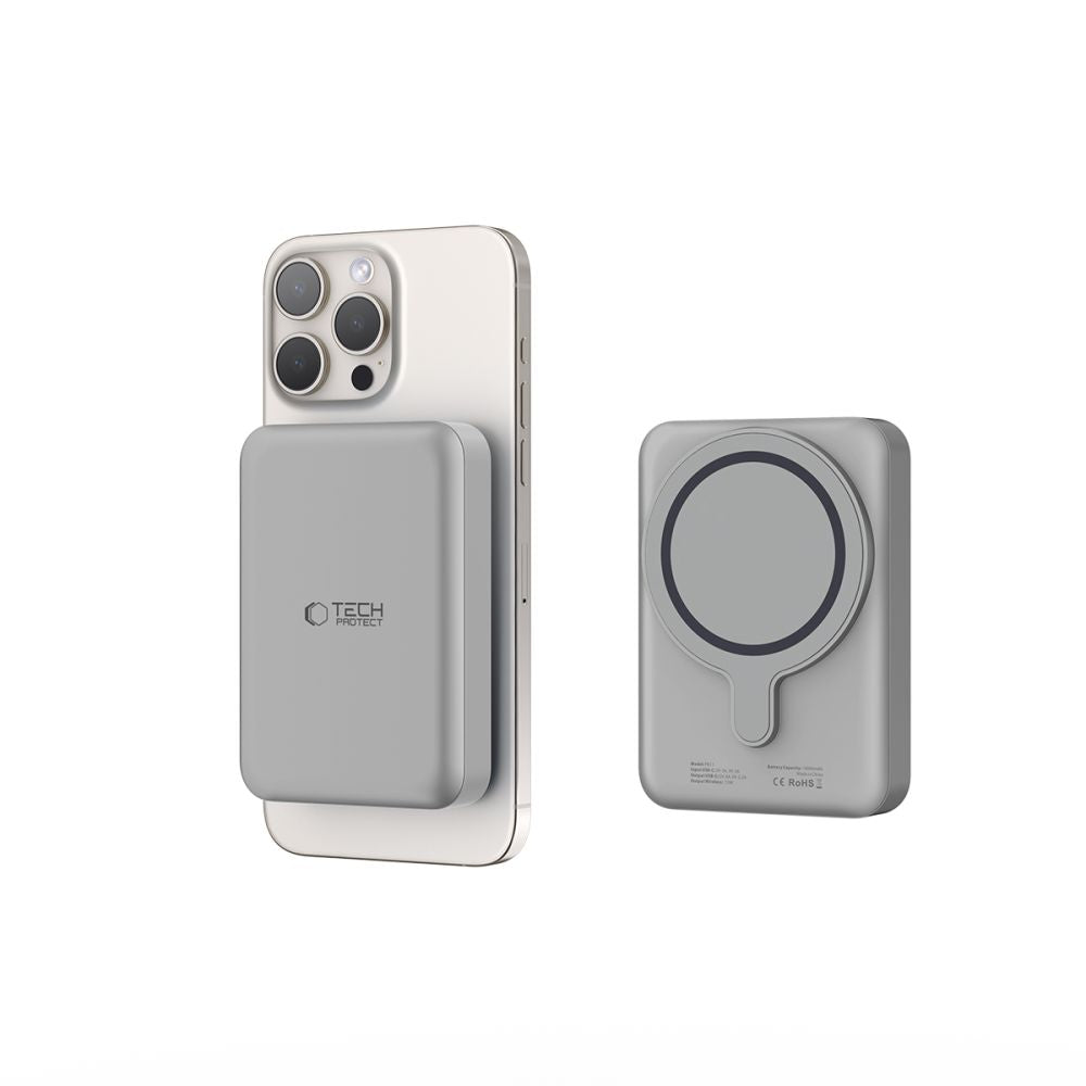 Tech-Protect Išorinė baterija PB11 LifeMag MagSafe 10000mAh - titano -- Powerbanks