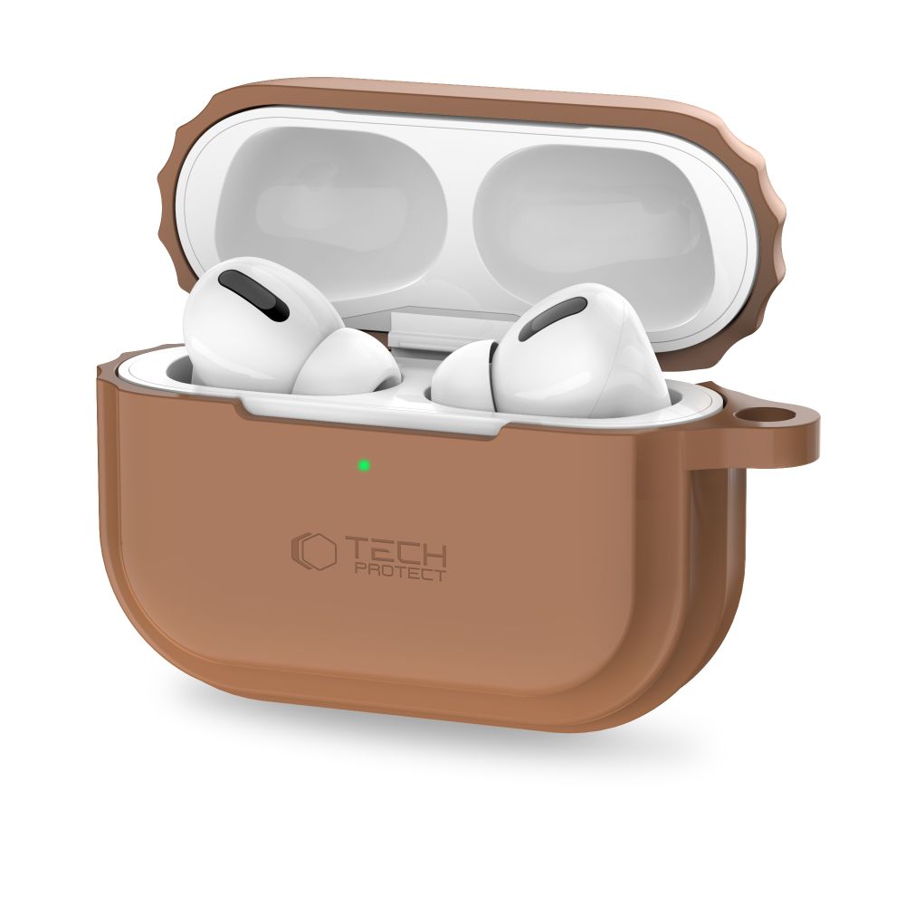 Tech-Protect dėklas AirPods Pro 1/2 – rudas su virvele -- AirPods Pro 1