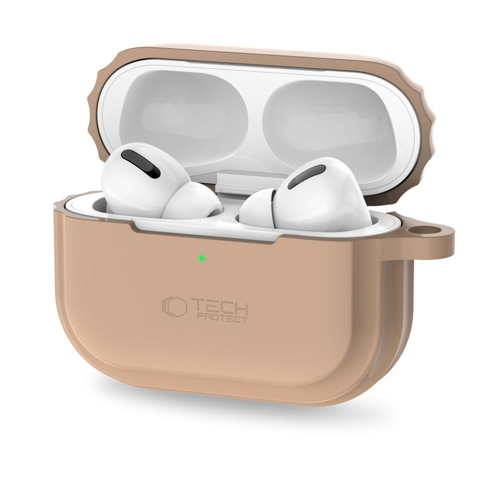 Tech-Protect dėklas su virvute AirPods Pro 1/2 – rudas -- AirPods Pro 1