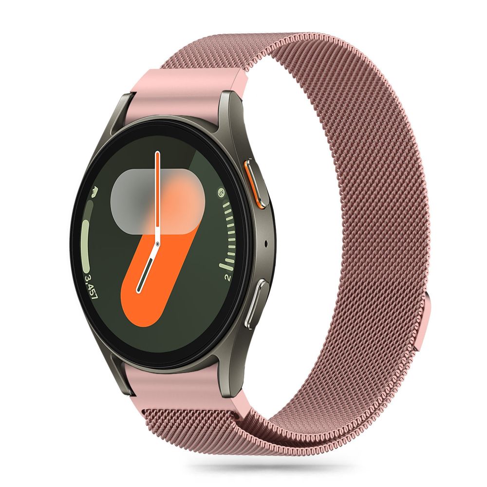 Tech-Protect MilaneseBand, skirta Samsung Galaxy Watch 4 / 5 / 5 Pro / 6 / 7 / FE – rožinė -- Samsung Galaxy Watch 4