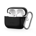 Tech-Protect silikoninis dėklas su kabliuku AirPods Pro 1/2 – juodas -- AirPods Pro 1