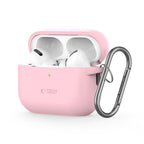 Tech-Protect silikoninis dėklas AirPods Pro 1/2 su karabinu – rožinis -- AirPods Pro 1