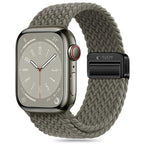 Tech-Protect Nylonmag dirželis, skirtas Apple Watch 4/5/6/7/8/9/SE/Ultra 1/2 (42/44/45/49 MM) – žalias -- Apple Watch 4